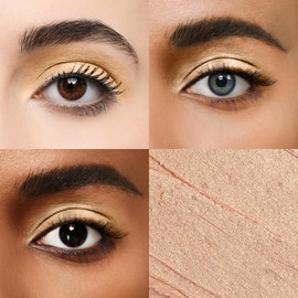 Color Mirror Longwear Cream Eye Shadow Sticks(06 Cognac Shimmer),Smudge-Proof, Waterproof Eyeshadow,Silky Formula Glitter With Makeup Brush, Bronze Eyeshadow Stick