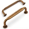 Amerdeco 10 Pack Antique Brass Cabinet Pulls 6.3 Inch(160mm) Hole