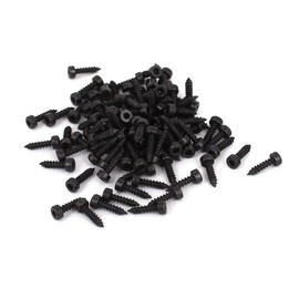 Sourcingmap 2mm x 8mm Threaded Carbon Steel Hex Head Self Tapping Screws 100pcs