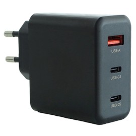 keepdrum GaN40 USB Multiple Fast Charger 2 x USB-C 1 x USB-A 40 Watt