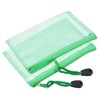 YOKIVE 3 Pack Mesh Zipper Bags, A6 Mesh File Pockets