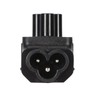4PCS IEC320 C6 to IEC320 C5 Power Adapter Plug and