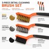 Hard Bristle Cleaning Brush for Rust & Detail Scrubbing –