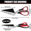 Pizza Scissors, Rustproof Pizza Scissors, Food Grade Scissors with Soft
