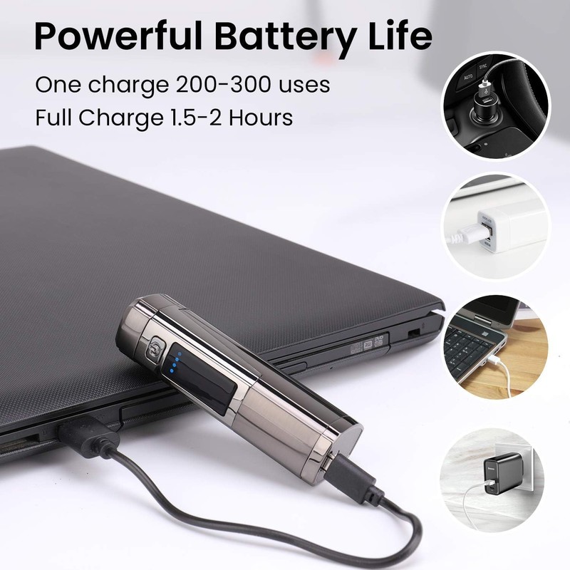 Triple Arc Plasma Lighter – Windproof Flameless Electric Lighter Rechargeable