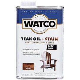 Watco 348746 Teak Oil + Stain, Quart, Hazelnut