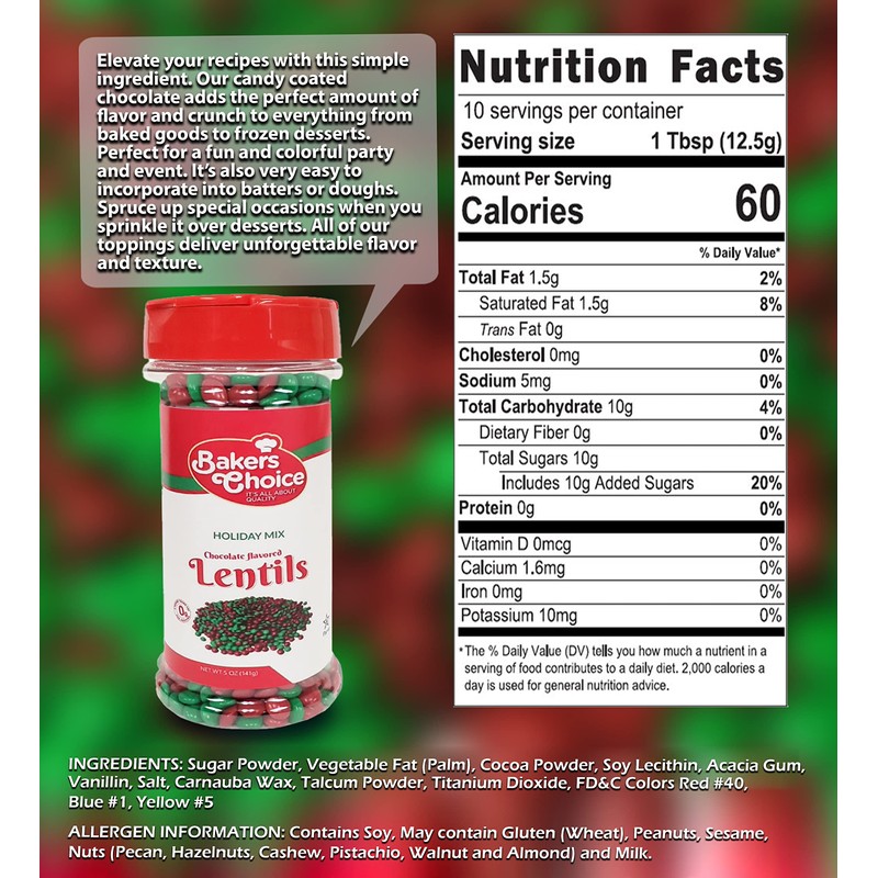 Baker's Choice Christmas Candy - Christmas Chocolate Candy - Red