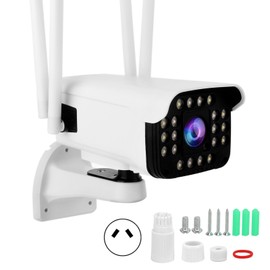 1080P Security Outdoor Camera PTZ 2.4Ghz WiFi IP66 Waterproof 20‑LED Lamp Motion Detection 2‑Way AudioAU Plug 110‑240V