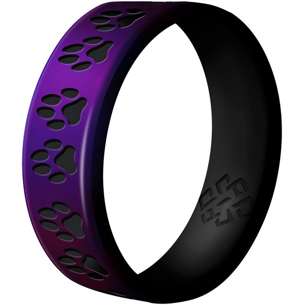 Knot Theory Dog Paws Silicone Ring for Men Women -