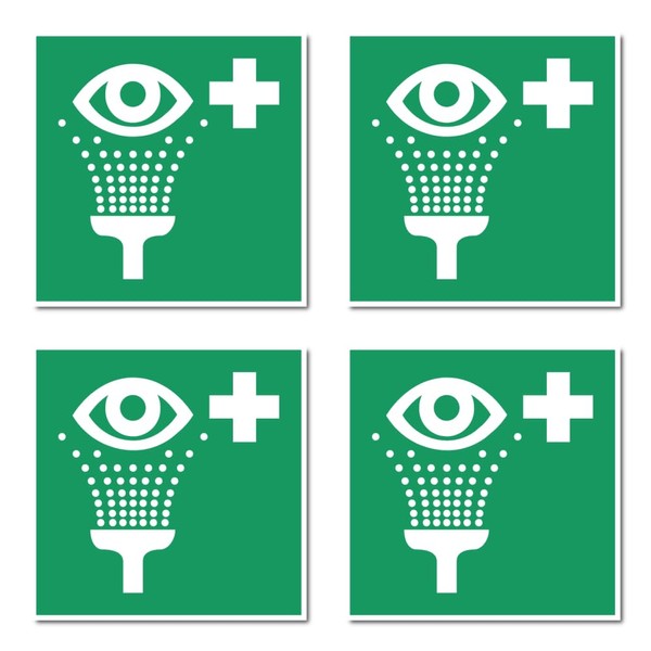 Eye Wash Device, Rescue Sign: E011 - DIN EN ISO