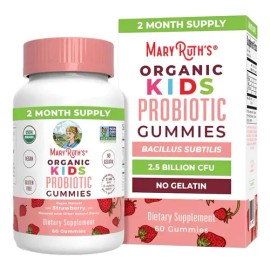 Probioticos Orgánicos Para Niños 60 Gomitas Mary Ruths Fresa