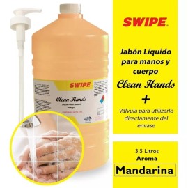 Swipe Jabón Líquido Para Manos Clean Hands Swipe 3.5l Mandarina+v