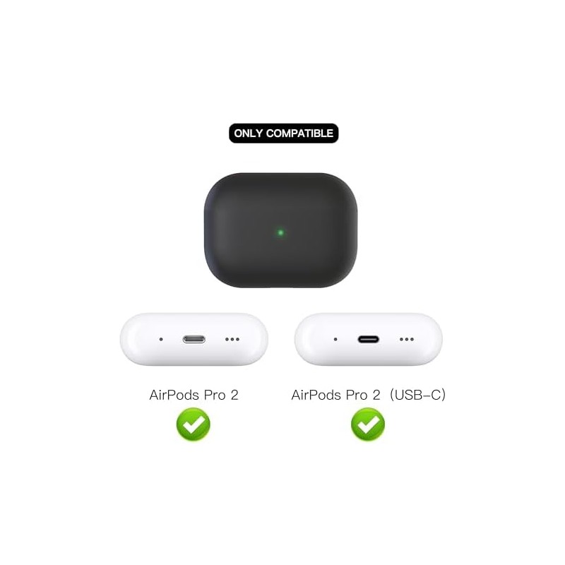 Funda de silicona líquida para AirPods Pro 2 (20232022), funda