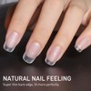 Beautilux Nageltips Square Oval, Full Cover Nail Tips, Pre-Buff Matt