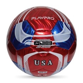 PLAYPRO Country Training Soccer Ball: World Edition (USA - RED, 5)
