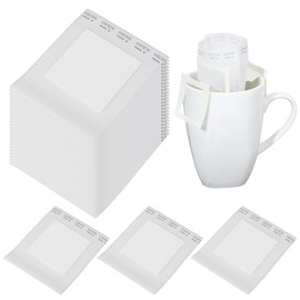 YBEATY 50 PCS Portable Coffee Filter Paper Hanging Ear Drip Bags Single Serve Disposable Drip Coffee Filter Paper Bag Perfect for Cups Utensils Travel Camping Home Office Outdoor On the Go