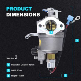 OXCANO A042P619 Carburetor Carb with Gaskets Compatible with Onan Cummins Generator & Microquiet 4000-Watt 4KYFA26100 4KYFA26100P 4KYFA26100K Replaces A041D736 146-0785