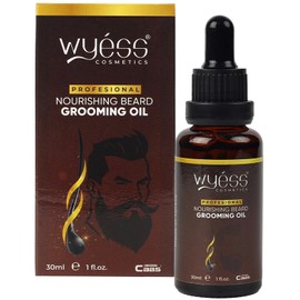 WYESS Natural Beard Growth Serum and Oil for Men - Extra Strength Beard Vitamins, Growth Enhancer, Grooming Gift - 1 fl oz - Beard Oil, 1 Pack