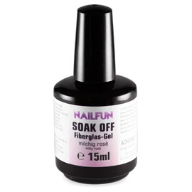 Soak Off Gel Milky Rose with Fibreglass UV + LED [1 x 15 ml]