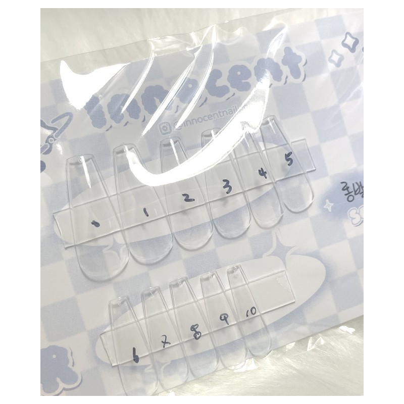 [Innocent only] Handmade nail tip sample tip size measurement -