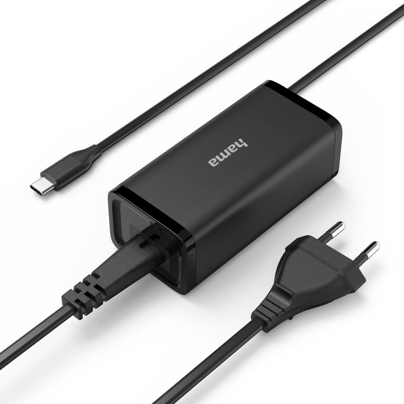 Hama Universal USB-C Notebook Power Supply, GaN, Power Delivery (PD),