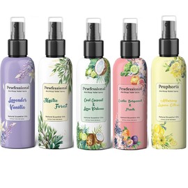 Pewfessional poop spray for toilet, pre poo toilet spray bathroom odor eliminator and air freshener, 2.5 Ounce, 5 bottles Travel Size