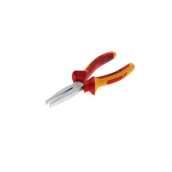 GEDORE VDE Flat nose pliers for cutting/stripping/crimping, Mechanical/electronics, Toothed, Straight, Hardened, VDE 8120-160 H