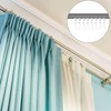 Jetec 120 Pcs Metal Curtain Track Hooks S Shaped for