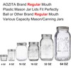 AOZITA 10 Pack REGULAR Mouth Mason Jar Lids for Ball,