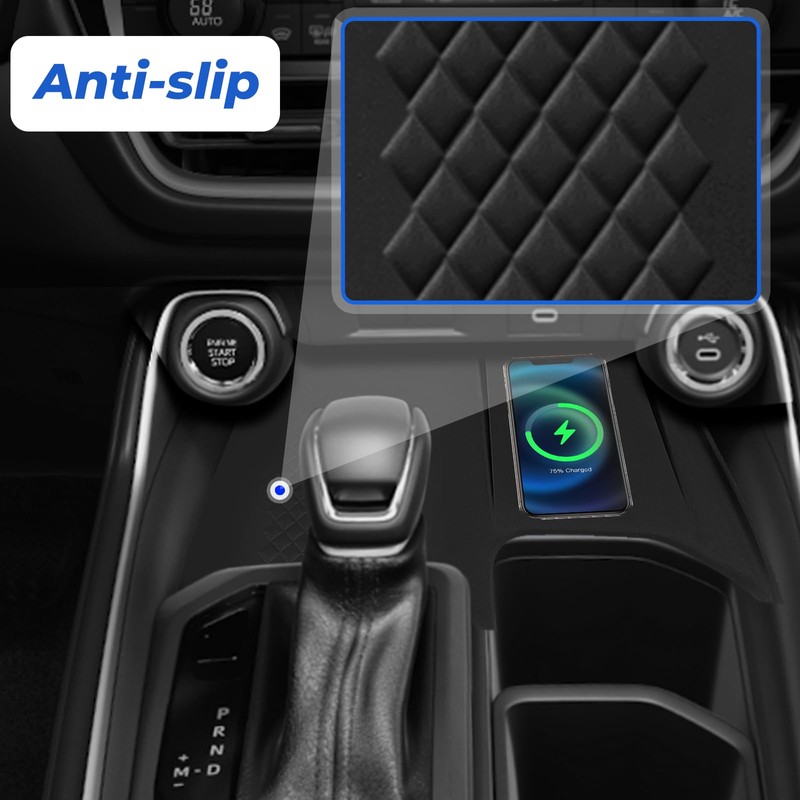 Abystar Wireless Charging Anti-Slip Mat for Grand Highlander 2024 2025,