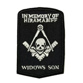 Athena Brands MASONIC LOGO EMBROIDERED PATCH iron-on FREEMASON SQUARE COMPASS MASON EMBLEM