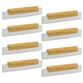 Mcredy Black Cabinet Pulls Bar Pulls for Cabinets with Screws 3.78" Mounting Hole Distance Set of 8