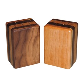 Wisconsinmade Walnut Steak Knife Block with Six Slots, Cherry and Walnut