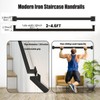 7ft Staircase Handrail for Indoor Stairs, Modern Hand Railings Grab