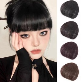 Fuyunohi Bangs Wig, Bangs, Wig, Hairpiece, Partial Wig, Extension, Fluffy, Bangs, Point Wig, Cute, Energetic, Point Wig, Small Face, One Touch Bangs, Costume, Everyday, Supernatural, Cartoon, Black