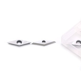 CDBP Diamond Carbide Insert Replacement Cutter for DIY Wood Turning, 10 × 28 - Diameter 4.3 mm, Indexable Inserts Wood, Pack of 10