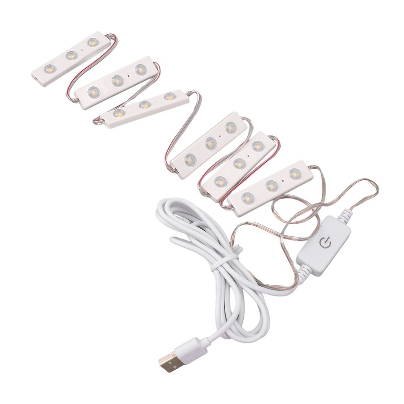 LED Makeup Mirror Light Adjustable Brightness USB Plug in DIY