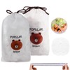 Elastic Food Storage Bags, Pack of 200, Reusable Elastic Covers,