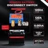 ISINFLASH Remote Battery Disconnect Switch 12V/24V 140A with Led Voltage