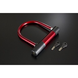 Bike Parts Center Wide Type U Lock Red