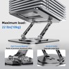 MCHOSE Laptop Stand with 360° Rotating Base, Foldable Adjustable Computer