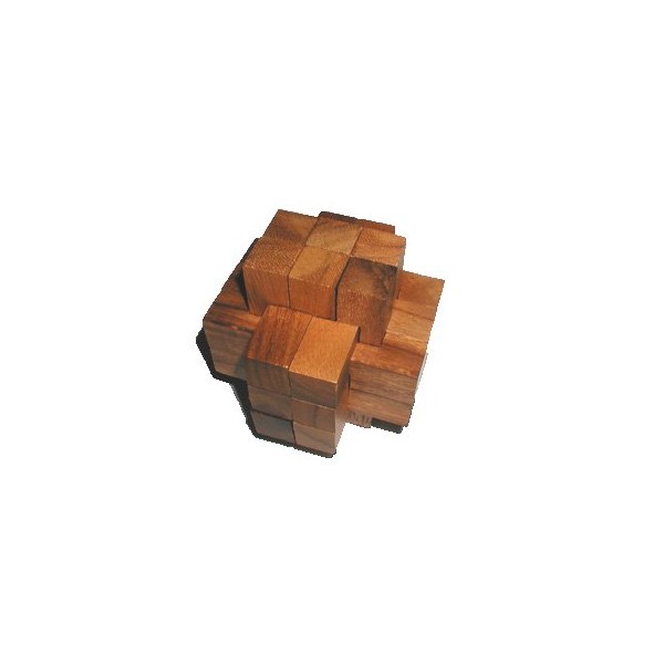 18 Pc Burr # 2 - Wood Brainteaser Puzzle 6x6x6 Burr