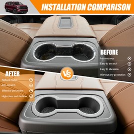 Center Console Cup Holder Compatible with 2021-2026 Chevy Tahoe Suburban&GMC Yukon 1st Row Rear Drink Holder Cupholder Coast for Suburban Tahoe Yukon Accessories