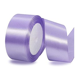 Satin Ribbons Light Purple 40 mm Wide, 23 Metres Gift Ribbon for Gift Wrapping, Bouquets, Sewing Projects, Bow Making, Birthday and Wedding Decorations
