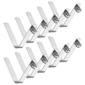 M METERXITY 10-Pack Kayak Paddle Snap 8mmx50mm Solid Single Pin V Shaped Spring Steel Tent Pole Clips Locking Clips for Camping/Kayak Paddle/Tent Pole Push Button Spring Snap Clips
