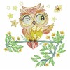 Embroidery By Vicki Springtime Owls EMBROIDERED 10 QUILT BLOCKS BEAUTIFUL