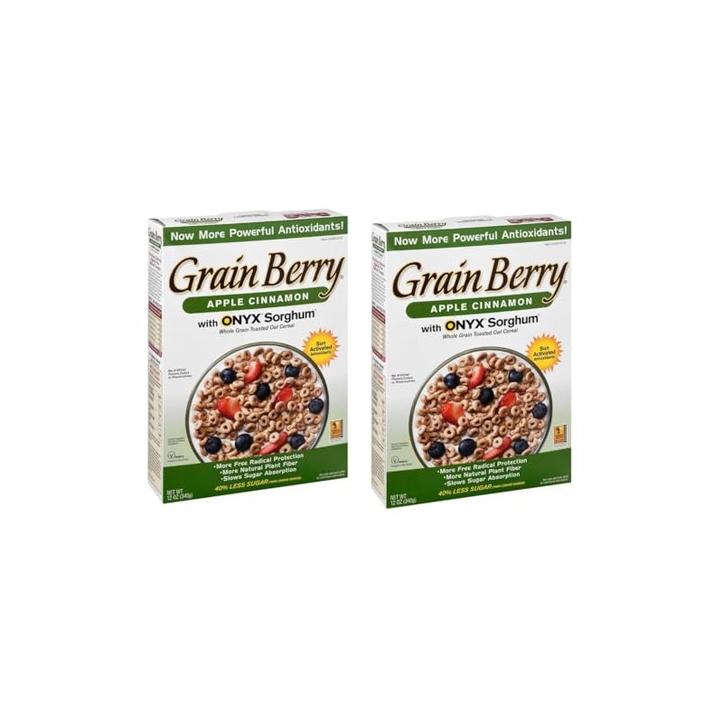 Generic Grain.Berry Cereal - Apple Cinnamon Oats with ONYX Sorghum