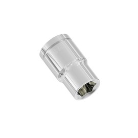 FOCMKEAS 1/4" Shallow Socket, 1/4 Inch Drive, 6-Point, SAE, Heat Treated CR-V Steel Imperial Short Stubby Sockets, Full Polishing, 1 Inch Length(Sliver, 1/4-Inch)