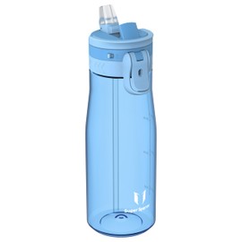 Sparrow Water Bottle 1L - One-Tap TouchFlow Water Bottles with Straw - Non-Toxic - BPA Free Tritan Bottles - Leak Proof & Sustainable Drinks Bottle for Sports, Outdoors