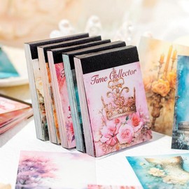 Vintage Flower Pattern Material Paper (50pcs/pack), Scrapbooking & Journal Making Paper, DIY Decorative Paper for Scrapbooking & Journal Making:_Style D_Multicolor